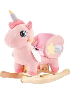 Unicorn Baby Rocking Horse, Pink Fairy Unicorn Rocking Horse